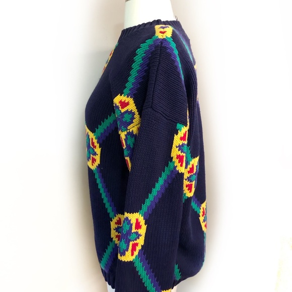 IZOD vintage shaker knit sweater size large - Picture 3 of 3